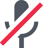 Microphone_mute_dark emote for Discord