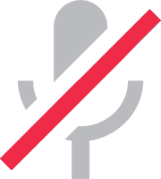 Microphone_mute_white emote for Discord