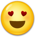 eHeartEyes emote for Discord