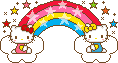 HelloKittyMimmyRainbow emote for Discord