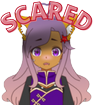 scared_kristen emote for Discord