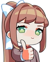 MonikaThumbsUp emote for Discord