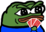 peepoPoker emote for Discord