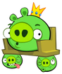KingPigGettingCarried emote for Discord