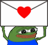 peepoLoveLetter emote for Discord