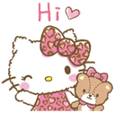 HelloKittyHi emote for Discord