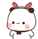 ChristmasPandaWink emote for Discord