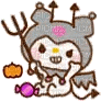 kuromi_devil_halloween emote for Discord