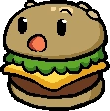 SuprisedBurger emote for Discord
