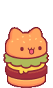NekoBurgerBounce emote for Discord