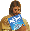 JesusVBucks emote for Discord