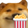 doge_popcorn emote for Discord