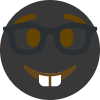 NerdBlack emote for Discord