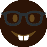 black_nerd emote for Discord
