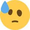 scared_sweat emote for Discord