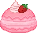 StrawberryMacaroon emote for Discord