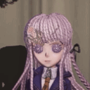 danganronpa_kyoko_unamused_blink emote for Discord