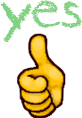wittleroom_nonverbal_thumbyes emote for Discord