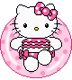 HelloKittySwim emote for Discord