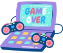 RetroGameOverLaptop emote for Discord