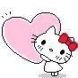 HelloKittyHeart emote for Discord