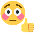 flushed_thumbsup emote for Discord