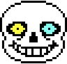 SansYellowAndBlueEyes emote for Discord
