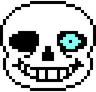 SansBlueEye emote for Discord
