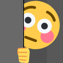 peeping_flushed emote for Discord