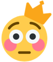 crown_flushed emote for Discord