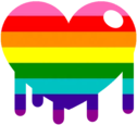 pride_dripping_heart emote for Discord