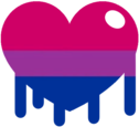 bisexual_dripping_heart emote for Discord