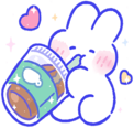 bunny_sipping_coffee emote for Discord