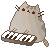 PusheenPiano emote for Discord