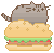 PusheenBurger emote for Discord