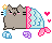 PusheenMermaid emote for Discord