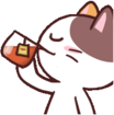 meong_teasip emote for Discord