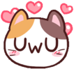 meong_uwu_hearts emote for Discord