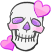 skull_love emote for Discord