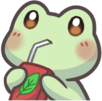 frog_sip emote for Discord