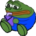 peepoSadSip emote for Discord