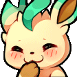LeafeonGiggle emote for Discord