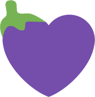 eggplant_heart emote for Discord