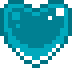 TealSpinningPixelHeart emote for Discord