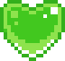 LimeSpinningPixelHeart emote for Discord