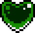 DarkGreenSpinningPixelHeart emote for Discord