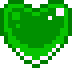 GreenSpinningPixelHeart emote for Discord