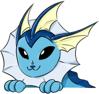 Vaporeon_Peeking emote for Discord