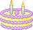 YellowAndPurpleCake emote for Discord