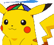 PikachuSpinnyHat emote for Discord